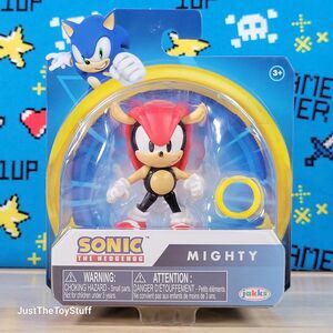 Jakks Pacific Sonic the Hedgehog Mighty with Gold Ring 2.5" Collectible New